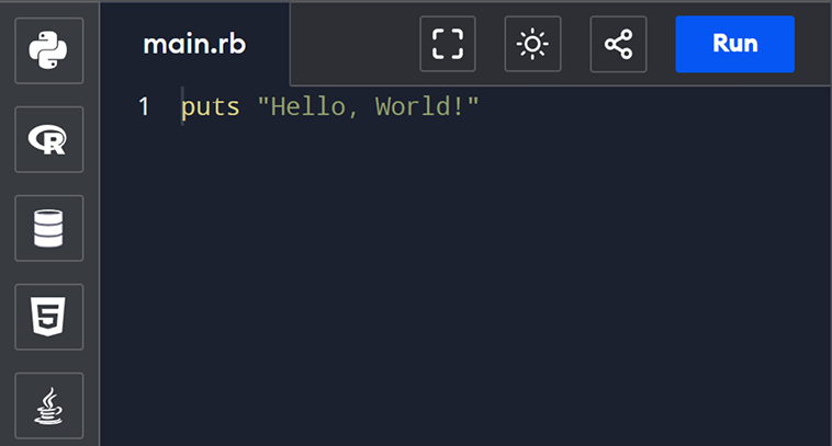 Run Ruby Online