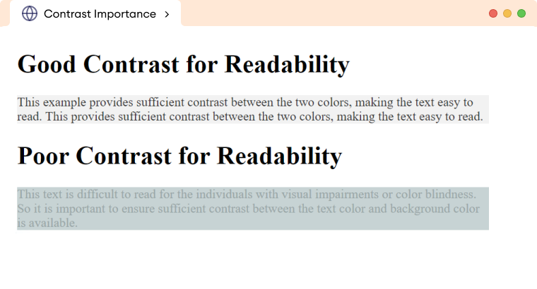 CSS Color Contrast CSS Color Contrast Significance