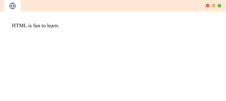 HTML Comment An HTML comment written between <!-- and -->