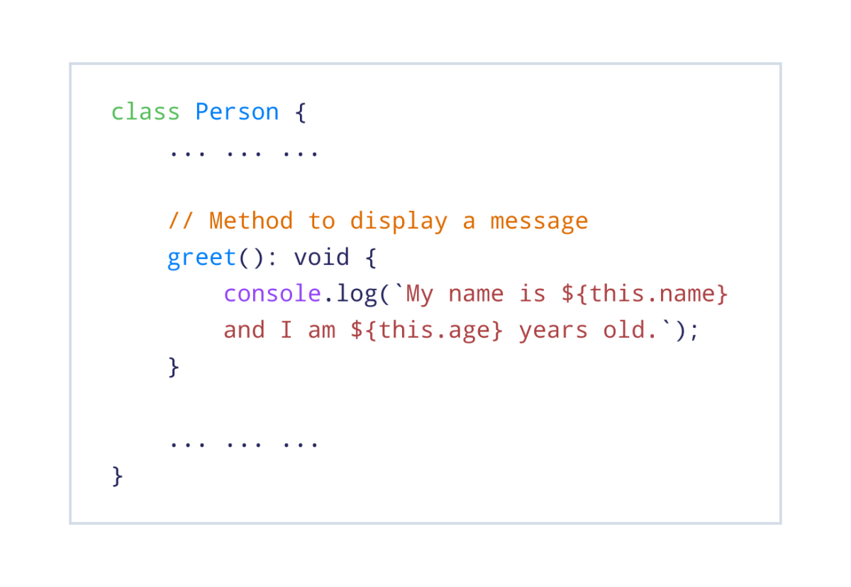 Method of the Person Class